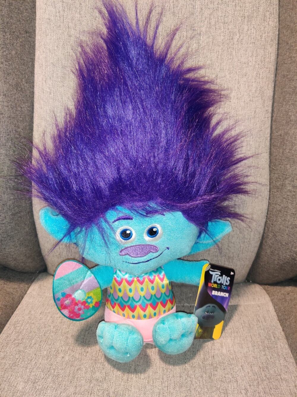 NEW Dreamworks Trolls World Tour Plush Branch Easter